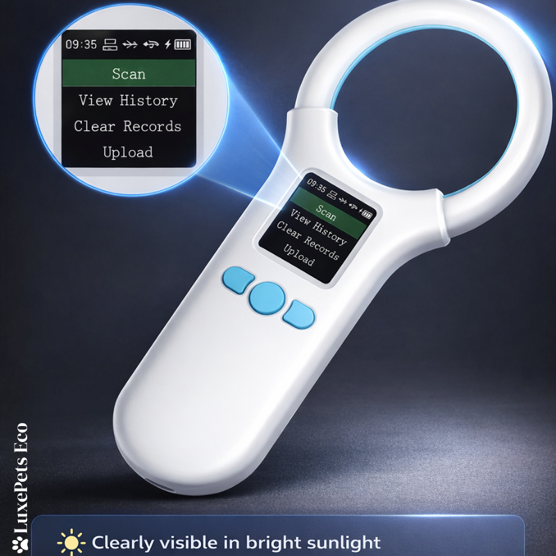Handheld RFID Microchip Scanner