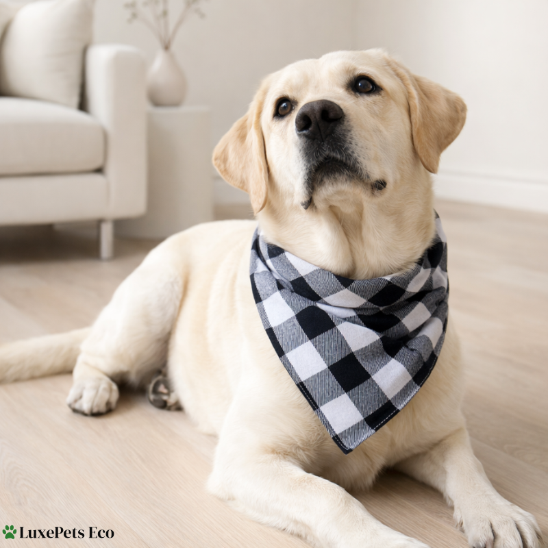Cotton Plaid Dog & Cat Bandana