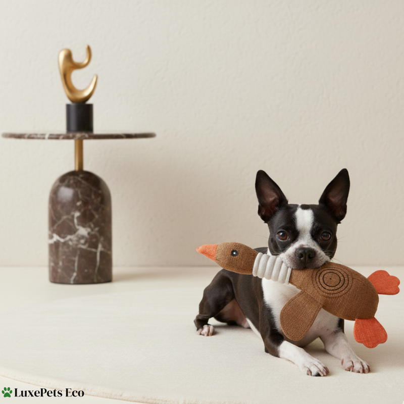 Eco-conscious Plush Duck Dog Toy