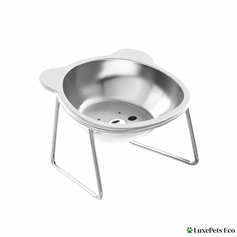 Elevated Stainless Steel Cat Bowls