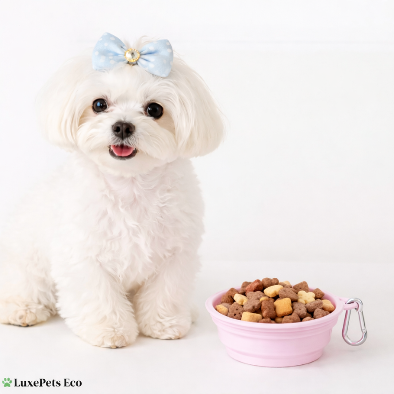 Dog Cat Foldable Silicone Travel Bowl