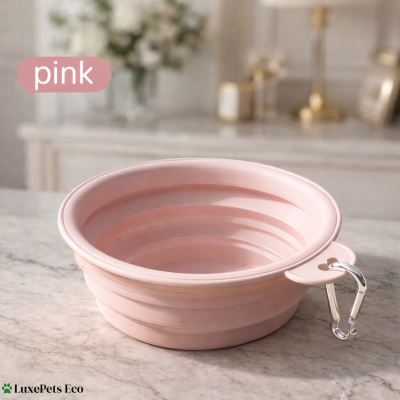 Dog Cat Foldable Silicone Travel Bowl