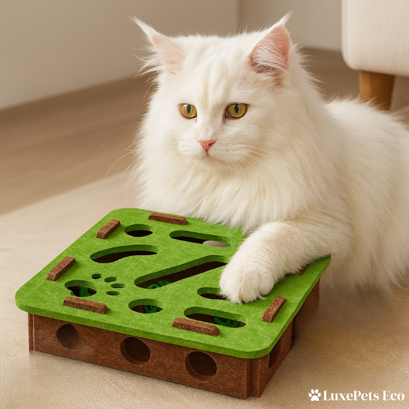 Interactive Felt Cat Puzzle Toy