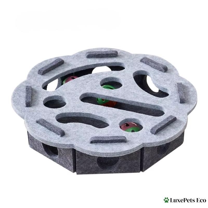 Interactive Felt Cat Puzzle Toy