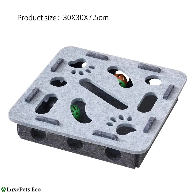 Interactive Felt Cat Puzzle Toy