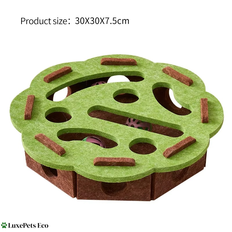 Interactive Felt Cat Puzzle Toy