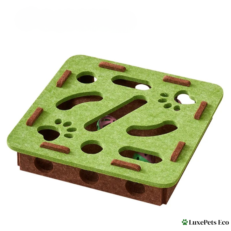 Interactive Felt Cat Puzzle Toy