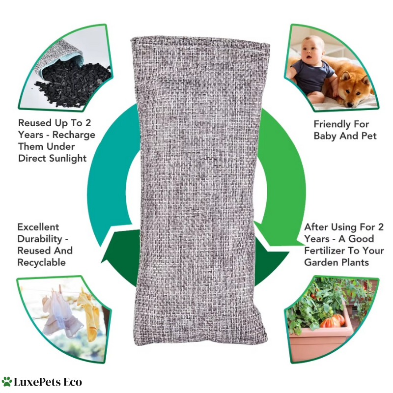 Natural Bamboo Charcoal Air Purifying Bags