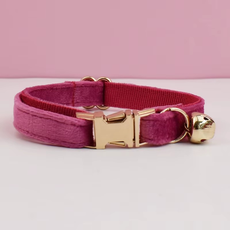 Personalized Velvet Cat Collar