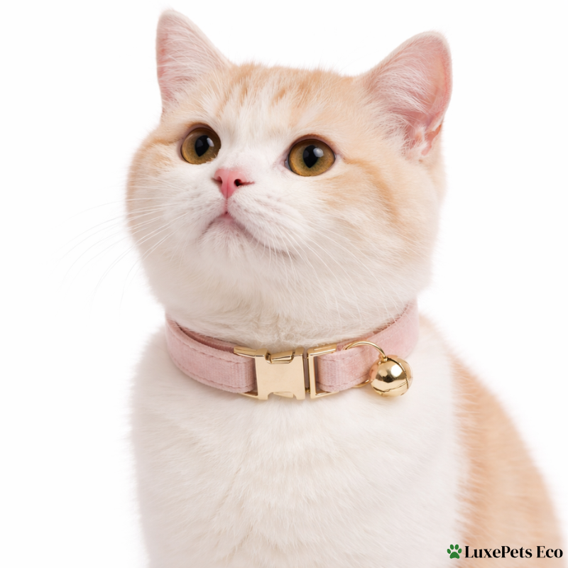 Personalized Velvet Cat Collar