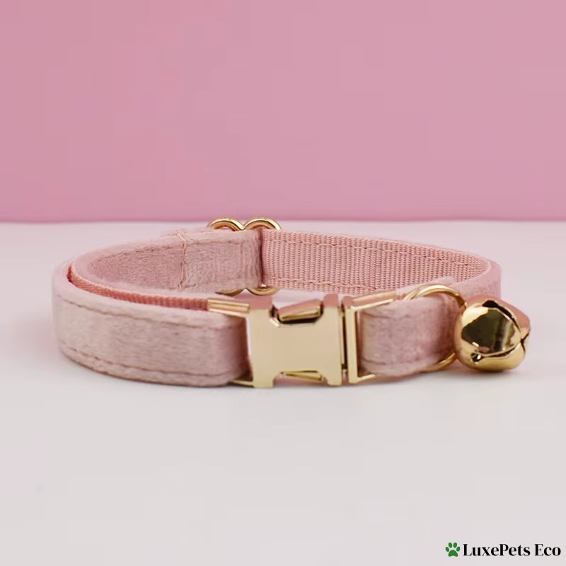 Personalized Velvet Cat Collar