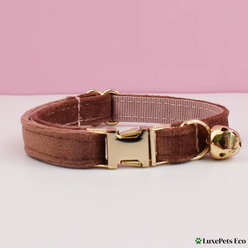 Personalized Velvet Cat Collar