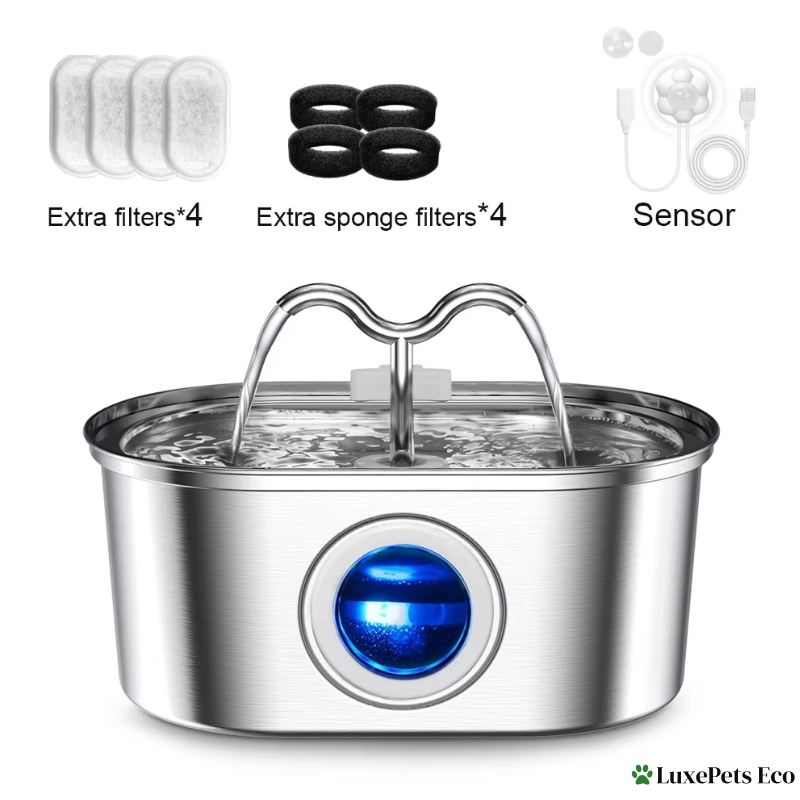 3.2L Stainless Steel Pet Water Dispenser